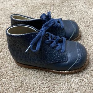 Navy Blue Hard Bottom Walking Shoes